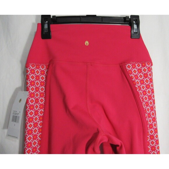 Spiritual Gangster Pink Geometric Jade Dream Tech Eco Jersey Leggings Small NWT - Picture 4 of 7
